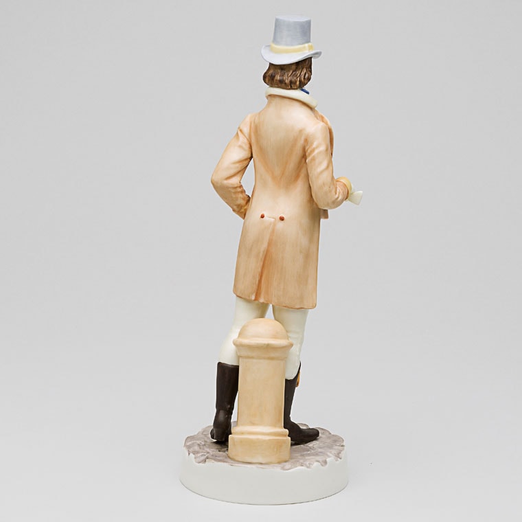 英国ロイヤルウースター フィギュア ROYAL WORCESTER 【趣楽】希少 時代 ロイヤルウースター 染付